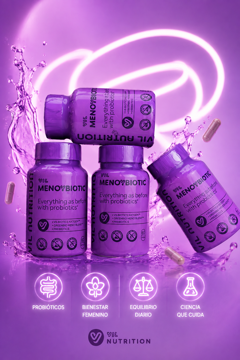 VIL MenoYBiotic – Equilibrio Hormonal Natural para la Menopausia